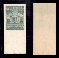 REPUBBLICA SOCIALE - SAGGI - 1945 - Saggi - Volta - 50 Cent (Unificato 513A) - Carta Bianca - Senza Gomma - Autres & Non Classés
