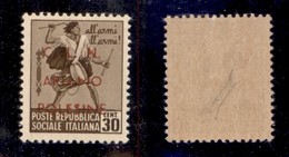 CLN - LOCALI - ARIANO POLESINE - 1945 - 30 Cent (Errani 37) - Gomma Integra - Molto Raro - Cert. AG - Autres & Non Classés