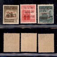 CLN - LOCALI - ARIANO POLESINE - 1945 - 3 Valori (Errani 39/41) - Gomma Integra - Cert. Raybaudi - Andere & Zonder Classificatie