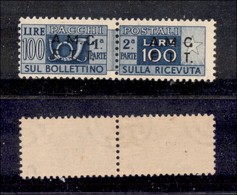TRIESTE - ZONA A - 1947 - Pacchi Postali - 100 Lire (9/I) - Dentellato 13 1/4 - Gomma Integra - Cert. AG (750) - Sonstige & Ohne Zuordnung