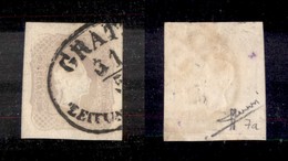 EUROPA - AUSTRIA - 1861 - Per Giornali - 1,05 Kreuzer (23-lilla Grigio Chiaro) Usato - Sorani - Andere & Zonder Classificatie