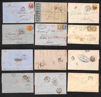 EUROPA - FRANCIA - 1863/1875 - Insieme Di 6 Lettere Del Periodo Dirette In Italia - Altri & Non Classificati