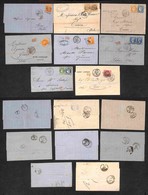 EUROPA - FRANCIA - 1864/1876 - Insieme Di 8 Lettere Del Periodo Dirette In Italia - Altri & Non Classificati