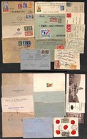 EUROPA - FRANCIA - 1915/1937 - Insieme Di 12 Buste E Cartoline Del Periodo Dirette In Italia - Autres & Non Classés
