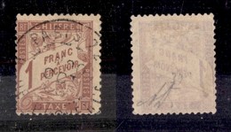 EUROPA - FRANCIA - 1896 - Segnatasse - 1 Franco (34x) Usato - Diena - Autres & Non Classés