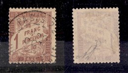 EUROPA - FRANCIA - 1896 - Segnatasse - 1 Franco (34x) Usato - Diena - Other & Unclassified