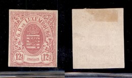 EUROPA - LUSSEMBURGO - 1859 - 12 1/2 Cent Stemma (7) - Nuovo Senza Gomma - Andere & Zonder Classificatie