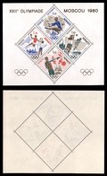 EUROPA - MONACO - 1980 - Prove - Olimpiadi Mosca 1980 (1415/1418) - Serie Completa In Foglietto - Gomma Integra (200) - Other & Unclassified
