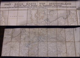 DOCUMENTI - VARIE - 1841 - Postreise Karte Von Deutschland Mit Den Eisenbahnen U. Dampfschiffarthen Unter Der Leitung De - Autres & Non Classés