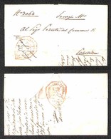 DOCUMENTI - VARIE - 1813 (14 Novembre) - Commissario Di Guerra (in Rosso) - Lettera Da Chioggia A Pelestrina - Sonstige & Ohne Zuordnung