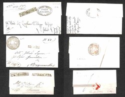 DOCUMENTI - VARIE - 1835/1848 - Portomaggiore - Insieme Di 3 Lettere Con Annulli Diversi - Altri & Non Classificati