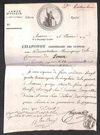 DOCUMENTI - VARIE - Armee D’Italie - Bassano 1 Pluviose An 9 - Chapotot Commissaire Des Guerres - Ordini Di Approvigiona - Sonstige & Ohne Zuordnung