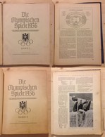 DOCUMENTI - VARIE - XI Giochi Olimpici - 1936 - Berlino - 2 Volumi Originali Con Fotografie Della Manifestazione E Degli - Andere & Zonder Classificatie