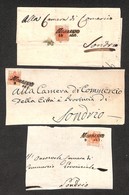 LOTTI - COLLEZIONI - LOMBARDO VENETO - Morbegno (P.ti 5) - 1850 - 15 Cent (3a-prima Tiratura) - Una Lettera (13 Agosto)  - Altri & Non Classificati