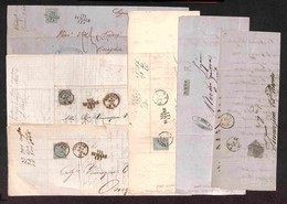 LOTTI - COLLEZIONI - REGNO - 1864 - Lotto Di 6 Lettere - Col 15 Cent (18) - Notato “Via Di Mare (I)” Annullatore - Altri & Non Classificati