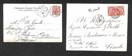 LOTTI - COLLEZIONI - REGNO - 1886/1905 - Cusercoli - Una Busta + Una Cartolina Con Annullo Corsivo E Ottagonale - Da Esa - Other & Unclassified