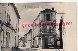 79- SAUZE VAUSSAIS- RUE DU BARON  ROUTE DE CHEF BOUTONNE - ROUGIER  1908 - Sauze Vaussais