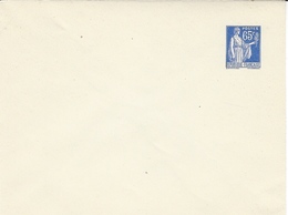 1938- Enveloppe Paix  65 C Outremer  Type D2 Format 147 X112 Mm - Non Utilisée  - TT B  état - Enveloppes Types Et TSC (avant 1995)