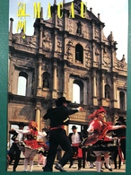 MACAU THE RUINS OF ST. PAUL WITH PORTUGUESE TRADITIONAL FOLCKLORE DANCE - Macau