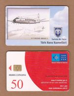 AC - TURK TELECOM PHONECARDS -  VC - 7 VISCOUND 1956 - 93 3 CREDITS: 50 DATE: 2006 - Avions