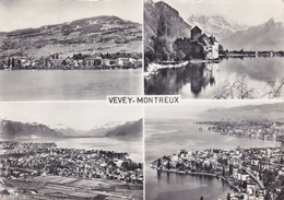 SUISSE,HELVETIA,SWISS,SCHWEIZ,SVIZZERA,SWITZERLAND,VAUD,VEVEY,MONTREUX,CARTE PHOTO MONTAGE - Montreux