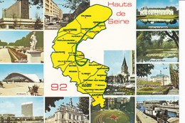 HAUTS DE SEINE 92 (carte Du Dpt Et Multi-vues) - Carte Geografiche