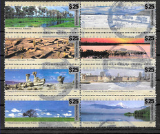 ARGENTINA 2018 NEW EMERGENCY ISSUE OVERPRINTED 25 $ BLOCx8 DIF,USED - Used Stamps