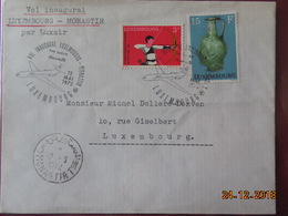 Lettre Du  Luxembourg ( Vol Inaugural Aerien) 1972 - Covers & Documents