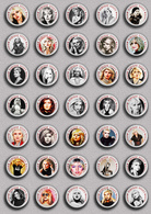 35 X Blondie Band-Deborah Harry Music Fan ART BADGE BUTTON PIN SET 4 (1inch/25mm Diameter) - Musique