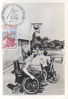 REF 354 - CPSM Basket Jeux Mondiaux Des Handicapés Physiques 1970 Premier Jour - Basketball