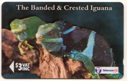 FIDJI Ref MVCARDS FIJ-097 IGUANE 3$ Date 1996 - Fidji