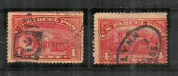Year 1913. Parcel Post Stamps: Rural Carrier + Post Office Clerk. Scott # Q1-Q4,   Oblitérés, Bonne Qualité - Paketmarken