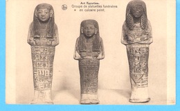 Art Egyptien (Egypte)-Groupe De Statuettes Funéraires En Calcaire Peint-Antiquité-Musée-edit. Nels-Rare - Musées