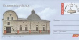 JEWIS IASI SINAGOGUE,2018 COVERS STATIONERY,ROMANIA. - Jewish