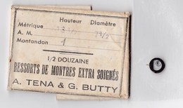 Horlogerie 1 Ressort Montre Extra Soigné A.Tena & G.Butty - Materiales