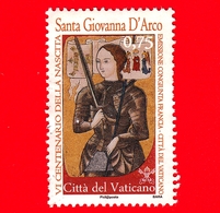 VATICANO - Usato - 2012 - 6º Centenario Nascita Di Giovanna D'Arco - Ritratto - Emissione Congiunta Francia - 0,75 - Used Stamps
