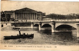 PARIS ... SEINE .. BATEAU REMORQUEUR  A VAPEUR  .. 1920 - Tugboats