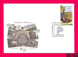 MOLDOVA 2018 Nature Flora Fruits Grape Vineyard Viniculture World Capital Of Wine Tourism Mi 1061 Sc997 FDC - Wein & Alkohol