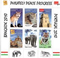 Tajikistan.2010 Philately Peace Progress (Fauna). S/S Of 4v+2 Lab  Michel # BL 57 - Tayikistán