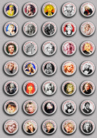 35 X Blondie Band-Deborah Harry Music Fan ART BADGE BUTTON PIN SET 6 (1inch/25mm Diameter) - Musique