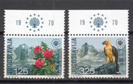 Yugoslavia Republic 1970 Nature Protection, Birds Mi#1406-1407 Mint Never Hinged - Ongebruikt