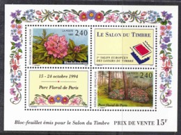France 1993 Parc Floral Paris, Le Salon Du Timbre Mi#Block 13 Mint Never Hinged - Unused Stamps