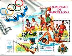 74692) SAN MARINO- XXV Olimpiade Di Barcellona - BLOCCO FOGLIETTO - 22 Maggio 1992.-MNH**- - Booklets