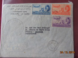 Lettre D Egypte Pour La Suisse - Lettres & Documents