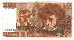 Billet  >  France > 10  Francs 1978 - 10 F 1972-1978 ''Berlioz''