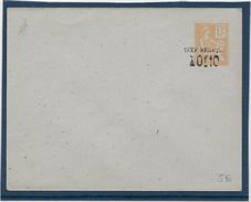 France Entiers Postaux - 15 C Orange Surchargé 0,10 Taxe Réduite - Type Mouchon - Enveloppe 123x96 Mm - Date 108 - Neuf - Standard Covers & Stamped On Demand (before 1995)