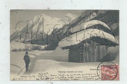 Lausanne (Suisse, Vaud) : GP De Châlets D'alpage En Hiver Vers Berglandisch En 1905 (animé) PF - Gland