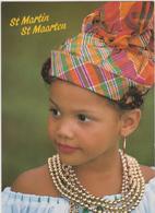 Guadeloupe :  Saint Martin , Jeune  Fille  En  Costume - Saint Martin