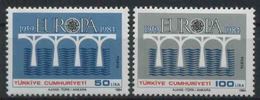 1984 Europa C.E.P.T., Turchia, Serie Completa Nuova (**) - 1984