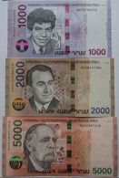 Armenia 2018 NEW Banknote - 1000 2000 5000 Dram UNC Hybrid Technology - Armenië